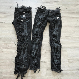 DiZNEW Nuevos Jeans de <span class=keywords><strong>Hombre</strong></span> de Moda con Estampado Tie-Dye de Alta Calidad, <span class=keywords><strong>Vaqueros</strong></span> Rasgados con Estampado Flash, Jeans Ajustados para <span class=keywords><strong>Hombre</strong></span>, Ropa Masculina, Jeans de <span class=keywords><strong>Tallas</strong></span> <span class=keywords><strong>Grandes</strong></span> para <span class=keywords><strong>Hombre</strong></span> - Product Image 2