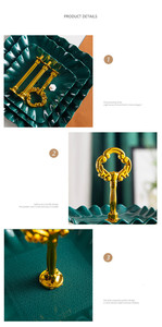 ชั้นวางคัพเค้กพลาสติก3ชั้นสีสันสดใสหรูหราชั้นวางจานเค้กขนมหวานถาดวางโชว์ขนมลูกกวาดผลไม้สำหรับงานแต่งงานงานปาร์ตี้ - Product Image 2