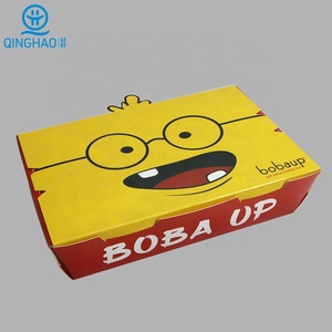 Fast delivery China manufacturer custom design printed fast food eco fried chicken box /burger box packaging