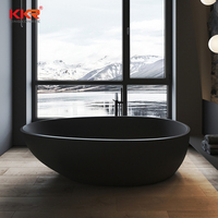 Baignoire de petite taille en pierre de résine 1200mm, surface solide, sans jupe, spa de trempage, pour mini salle de bain, nouvelle collection