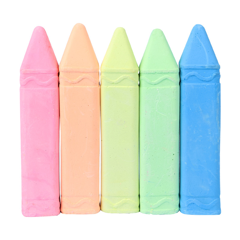 Creative Custom Bulk Children's Outdoor Painting Graffiti Washable Jumbo Square Pointed Sidewalk Chalk