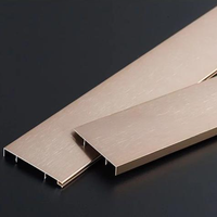 Rodapié de Aluminio de Estilo Elegante con Tira de Luz LED Opcional, Moldura de Pared Resistente a Impactos, Perfil de Rodapié de Aluminio Anodizado