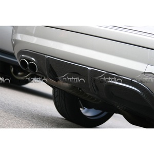 Carbon Rear Diffuser Bumper Lip Fin Spoiler Wing <b>Splitters</b> for Mercedes Benz C Class W203 AMG 2001-2007 - Product Image 4