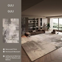Tapis de luxe en polyester pelucheux de 10 mm d'épaisseur, design moderne, fabriqué à la machine, lavable, pour la décoration de la maison, tapis de sol pour salon, couloir