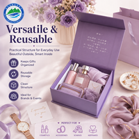 Caja de Cartón Reciclado con Estampado en Caliente con Lámina Dorada, Cierre Magnético, Diseño Personalizado y Logotipo Personalizado con Regalo