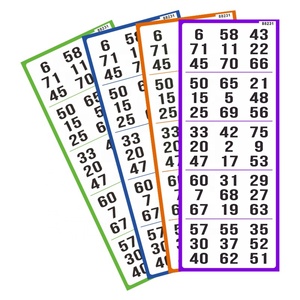 Impresión de juegos de cartas de bingo personalizados, mezcla de 75 y 90 bolas, bajo pedido mínimo, venta al por mayor - Product Image 5