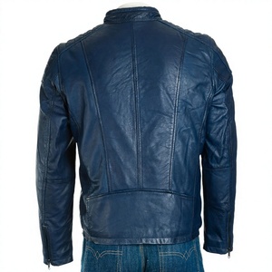 <b>Top</b> Trending Men's Pure <b>Leather</b> Jacket Custom Design Casual Style Zipper <b>High</b> Quality New Winter Collection Custom Size Options - Product Image 3
