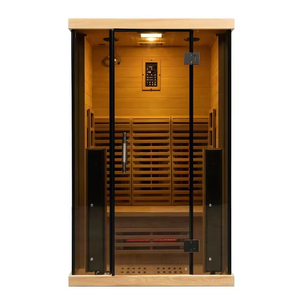 2 orang ruang Sauna inframerah WiFi pengendalian pintar terapi cahaya merah dengan Interior kayu Premium - Product Image 1