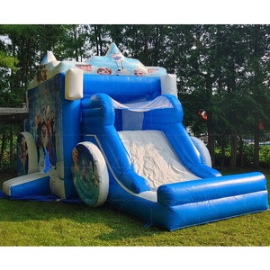 Scivolo gonfiabile gonfiabile gonfiabile con <span class=keywords><strong>Elsa</strong></span> e <span class=keywords><strong>Anna</strong></span> Moonwalk combinato gonfiabile - Product Image 5