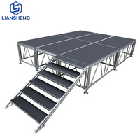 Concerts Plancher Blocs En Bois Dj Choral Risers Rétractable En Aluminium Pont Podium Portable Scène Couvre À Vendre