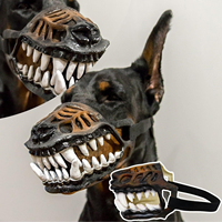 Vente directe d'usine : Muselière pour chien à thème Halloween, masque facial amusant, en émulsion qui ne irritera pas la peau.