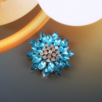 Kancing Rhinestone Flatback 4.6CM DIY Kancing Rhinestone Flatback untuk Hiasan Bunga Rambut Pernikahan LZY005