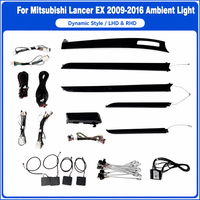 Éclairage intérieur de voiture RGB, lumière ambiante pour voiture, kit d'éclairage ambiante SJC pour Lancer EX 2009-2016, symphonie dynamique 64 couleurs
