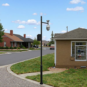 Pólo Elétrico Inteligente para Monitoramento de Segurança Circular com Câmera <span class=keywords><strong>CCTV</strong></span> em Aço Inoxidável Personalizado de Fábrica 3m 4m 5m 6m 50 - Product Image 3