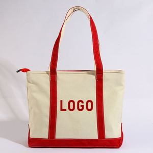 Bolsa de Mano Grande de Lona de Algodón Reciclable de Lujo para Mujer, con Asas de Cuerda, Cierre de Cremallera, Logotipo Personalizado, para Estilo de Vida Activo, Bolsa de Gimnasio - Product Image 6