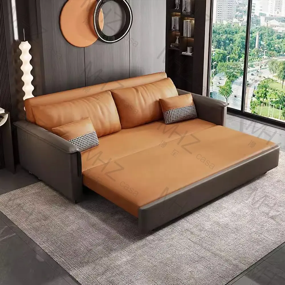 Canapé-lit pliant multifonctionnel en tissu de style nordique MHZ casa