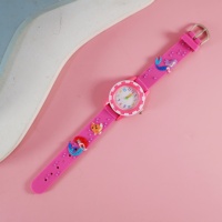 Jam tangan kartun anak-anak 3D indah PVC Band Slap jam tangan hewan kasual anak-anak jam tangan kuarsa kreatif hadiah Natal