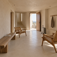 Revêtement en microciment Wabi Sabi, peintures texturées en microciment, revêtement imperméable sans joint pour murs et sols intérieurs et extérieurs, revêtement en béton