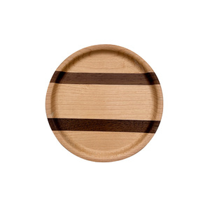 Ensemble de sous-verres ronds en bois, couleur bois naturel, 6 pièces, pour tasses à thé et à café - Product Image 1