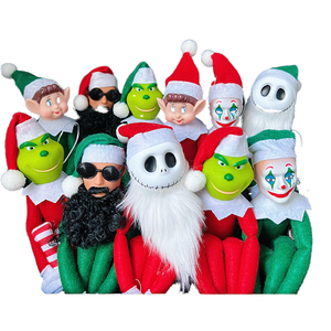 Toptan noel Grinch ve Elf peluş oyuncaklar 11 stilleri uzun sakal dolması hayvanlar PP pamuk dolum Xmas için ağaç dekor - Product Image 1