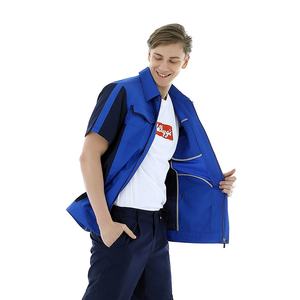 Nouvelle veste <span class=keywords><strong>de</strong></span> travail unisexe originale à manches courtes, respirante et ignifuge - Product Image 4