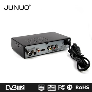 Junuo 2017 buena calidad H.264/H 265 HD fuerte decodificador de TV set top box DVB T2 checa - Product Image 4