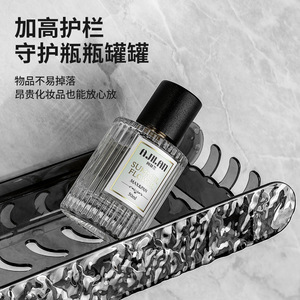 Étagère murale triangulaire pour salle de bain, à ventouse, sans perçage, pour rangement sous l'évier ou près du miroir - Product Image 3