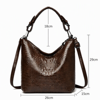KAIDIFEINIROO Nouveaux Sacs à Main de Luxe Classiques pour Femmes en Cuir PU Effet Croco – Sacs Fourre-Tout Tendance pour Femmes