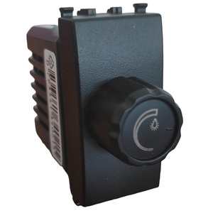 Interrupteur variateur noir 500W 250V compatible avec Vimar Arke - Product Image 1