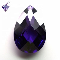 En gros Violet CZ Améthyste taille Poire Zircone Cubique Prix