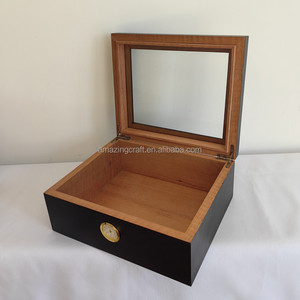 Caja de Madera para Reloj con Almohadillas y Ventana de Vidrio Transparente, Tamaño OEM, Madera Maciza, <span class=keywords><strong>Color</strong></span> <span class=keywords><strong>Barniz</strong></span> Marrón de Lujo - Product Image 5