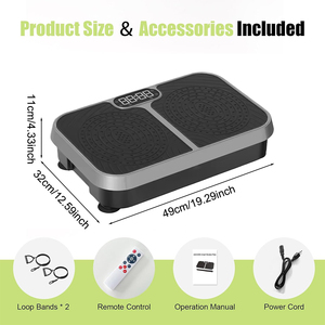 Bestseller Fettverbrennungs-Fitnessgerät für Zuhause Oszillierende Ganzkörper-Vertikalvibrationsplatte - Product Image 5