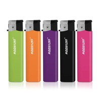 Vente directe en usine en Chine Briquet électrique jetable rechargeable en plastique avec logo personnalisé OEM couleur pour fumer des cigarettes