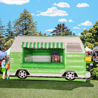 Stand de restauration gonflable pour carnaval commercial, stand de friandises, stand de pizza, stand de hamburgers, camions de nourriture avec accessoires de réparation