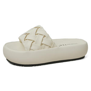 Sandales plates montantes à bride cheville pour femme, à enfiler, printemps-été-automne, chaussures de plage d'extérieur antidérapantes et amortissantes - Product Image 5