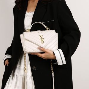 Ladies' High-quality Crossbody Bag with a <b>square</b> Design, a Delicate Chain Shoulder Style, Made of PU Leather.2528 - Product Image 2