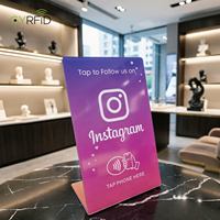 Support de table NFC Instagram mini en acrylique prêt à être expédié pour petites entreprises