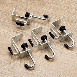 Adjustable <b>Backpack</b> Hook Double Hook Cold <b>Rolled</b> Steel 5 10kg Load Capacity For Dormitory Storage Rack - Product Image 1