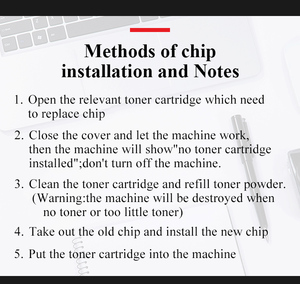 Toner <strong>Chip</strong> for <strong>Xerox</strong> <strong>Phaser</strong> 3300 3330 WorkCentre 3335 3345 Printer (Cartridge No. 106R03621 106R03623 106R03625 Etc.<strong>Chip</strong>) - Product Image 4