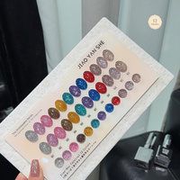 Meilleures ventes JIAOYANSHE, ensemble de vernis à ongles effet diamant 12 couleurs, 15 ml, pour manucure en salon et nail art professionnel