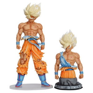 42cm <span class=keywords><strong>Dragon</strong></span> Balls Z Super Saiyan Goku PVC figura colección modelo juguete batalla daño reemplazable doble estilo figura de acción - Product Image 1