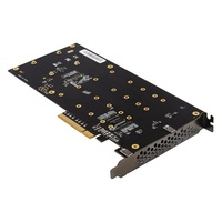 Nouvelle carte d'extension de stockage pour serveur PCIe X8 PEX8747 à quatre ports NVMe SSD Broadcom 2.0