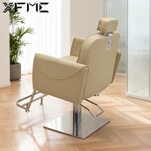Xfmc sang trọng tạo kiểu tóc ghế Chaise de coiffure có thể điều chỉnh ngả làm tóc Salon ghế vuông cơ sở cho nhà tạo mẫu tóc - Product Image 4