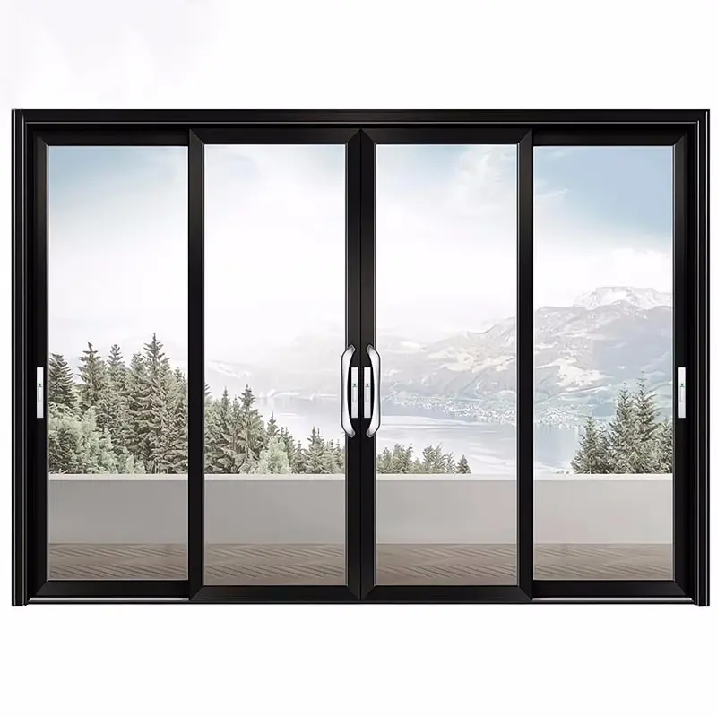 Наружная дверь дома 3 панели раздвижные стеклянные и оконные алюминиевые двери алюминиевые раздвижные двери