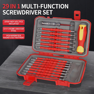 29 In 1 Multi Bit <b>Screwdriver</b> Set Insulated Cr V Alloy Steel High Voltage Resistance For Electrical Repair And Home Use - Product Image 1