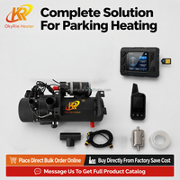 Chauffage de stationnement hydronique diesel OkyRie 10KW 12V 24V avec télécommande pour moteur de camion, bus, véhicule - Prix usine