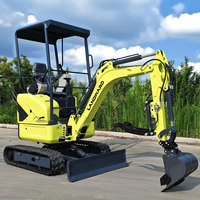 Mini-excavatrice multifonctionnelle de 1,7 tonne, livraison gratuite, moteur diesel CE Euro 5, excavatrice agricole, neuve ou d'occasion, excavatrice à chenilles
