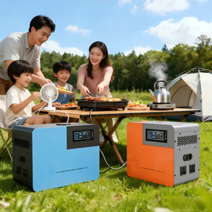 Station d'alimentation <span class=keywords><strong>portable</strong></span> LiFePO4 3500Wh avec onduleur à onde sinusoïdale pure, panneau <span class=keywords><strong>solaire</strong></span>, démarreur de <span class=keywords><strong>batterie</strong></span>, compresseur d'air, MPPT et <span class=keywords><strong>batterie</strong></span> <span class=keywords><strong>externe</strong></span> pour voiture - Product Image 2