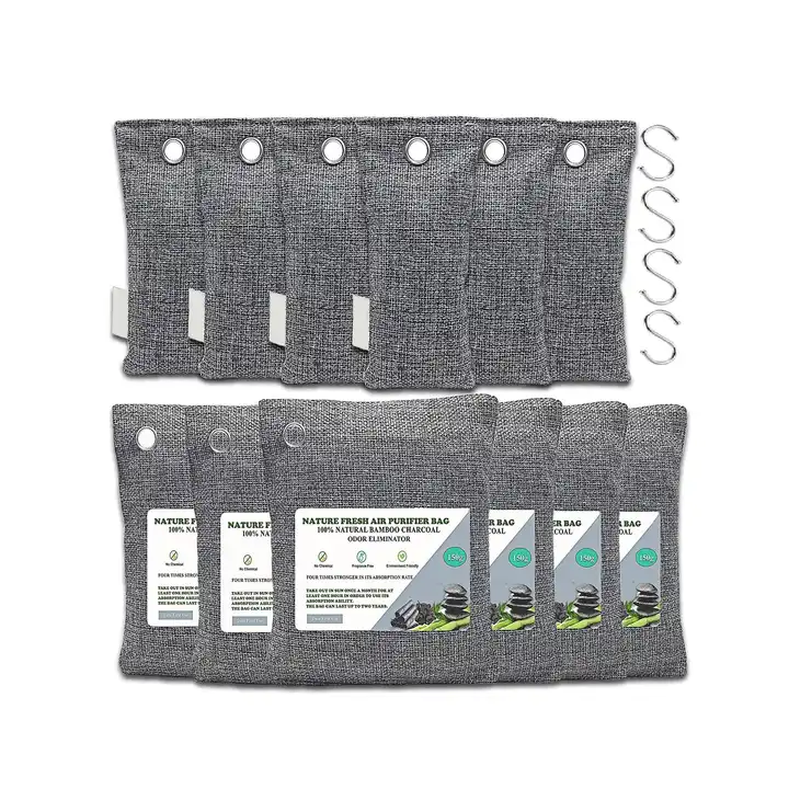 12 Pack Bamboo Charcoal Air Purifying