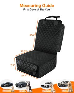 Funda Impermeable para Asiento Delantero de Coche para Perros, Paquete de 2, Protección Completa, Funda de Asiento de Coche Oxford para Perros con Solapas Laterales, Funda de Asiento Antideslizante - Product Image 4